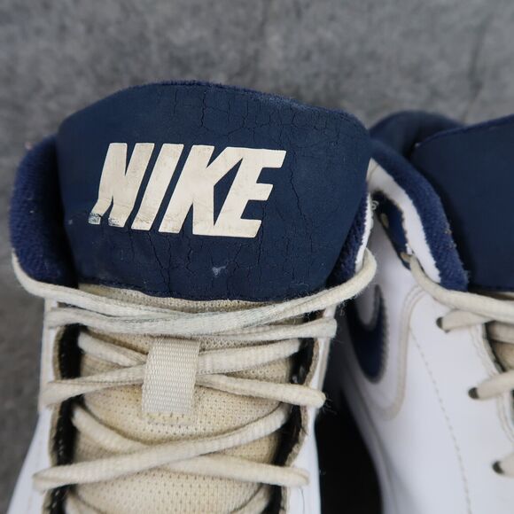 Nike Shoes Mens 9 Athletic Trainers Basketball Sneaker Overplay Mid White Blue main image 13